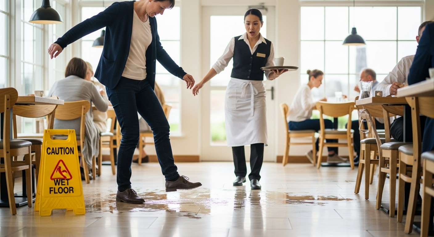 Customer slip and fall claim covered by general liability insurance